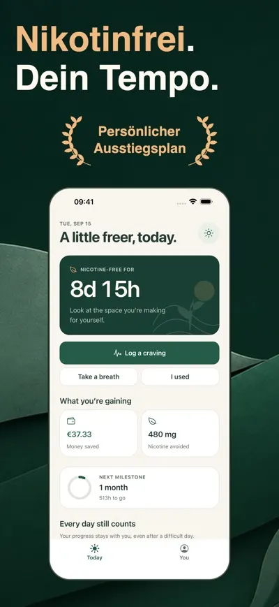 Screenshot der App Ditch